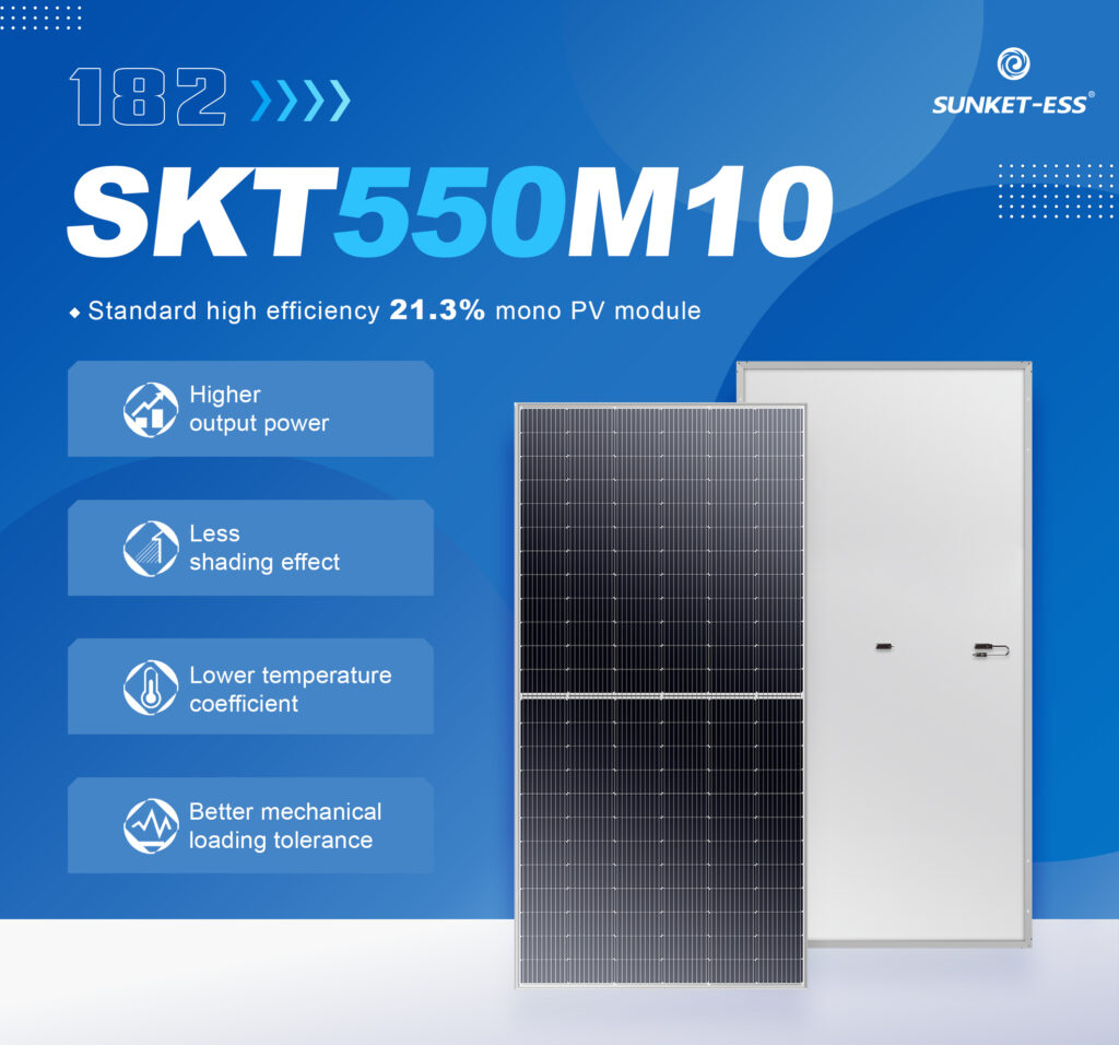 Advantages of 550W mono solar panel