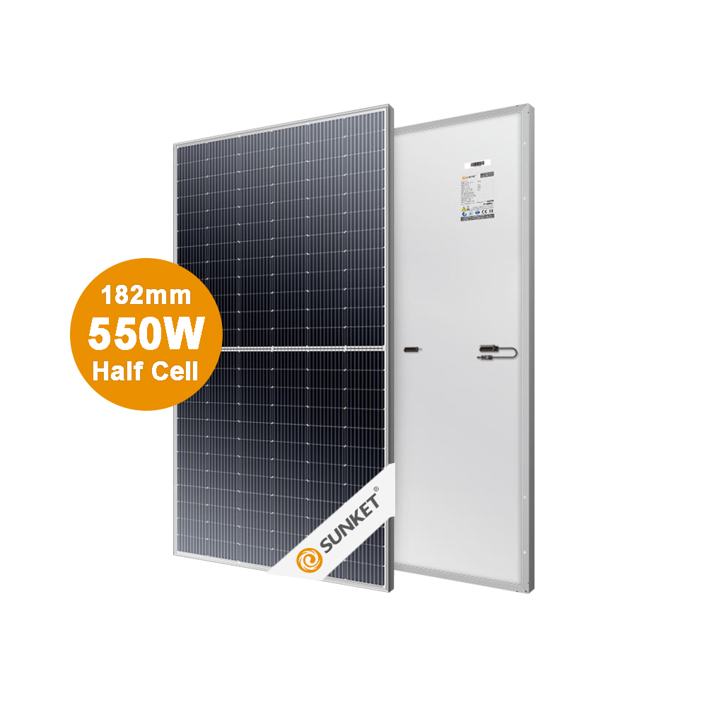 550W mono solar panel，use 182mm 10BB soalr cell