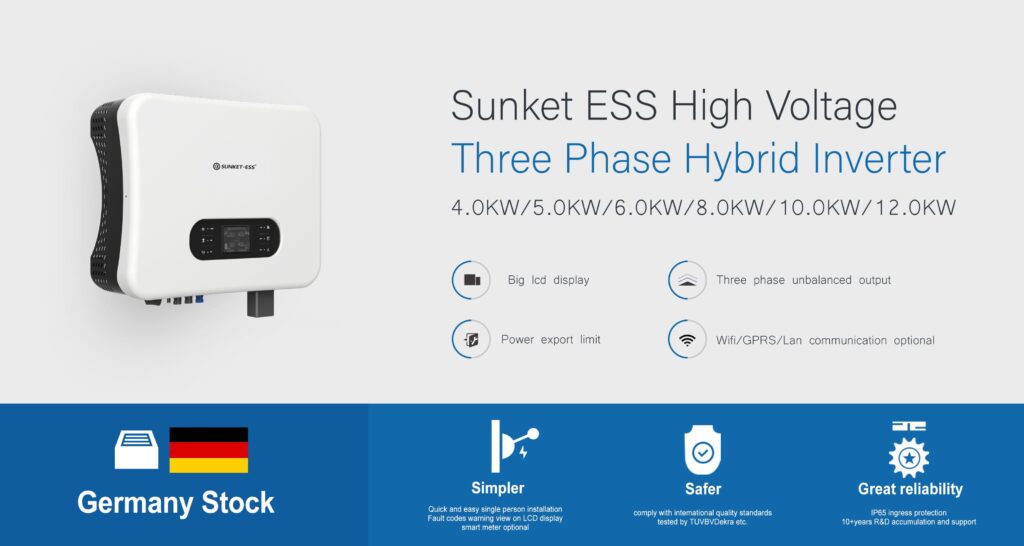 UNKETESS High Voltage Three Phase Hybrid Inverter
